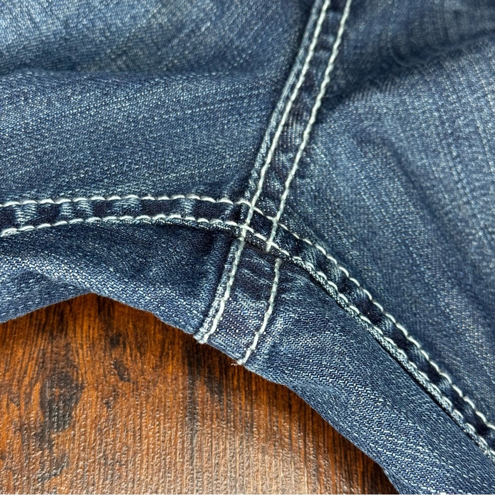 A.N.A A New Approach Classic Denim Women's Boot Cut Jeans Bejeweled Buttons 22W - Picture 4 of 16